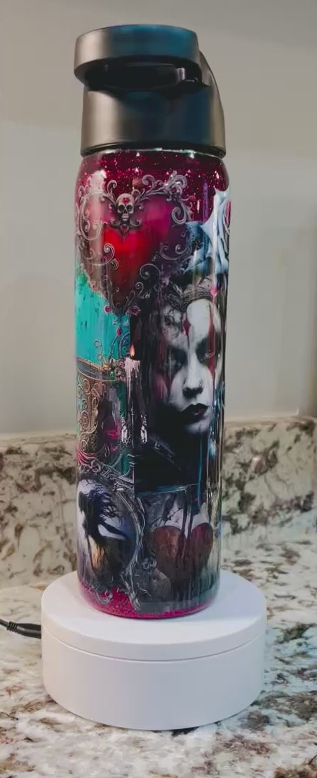 The Joker 25oz Duo Hydro Bottle EpoxyTumbler – Insulated Stainless Steel Bottle with 2 Lids & Straw