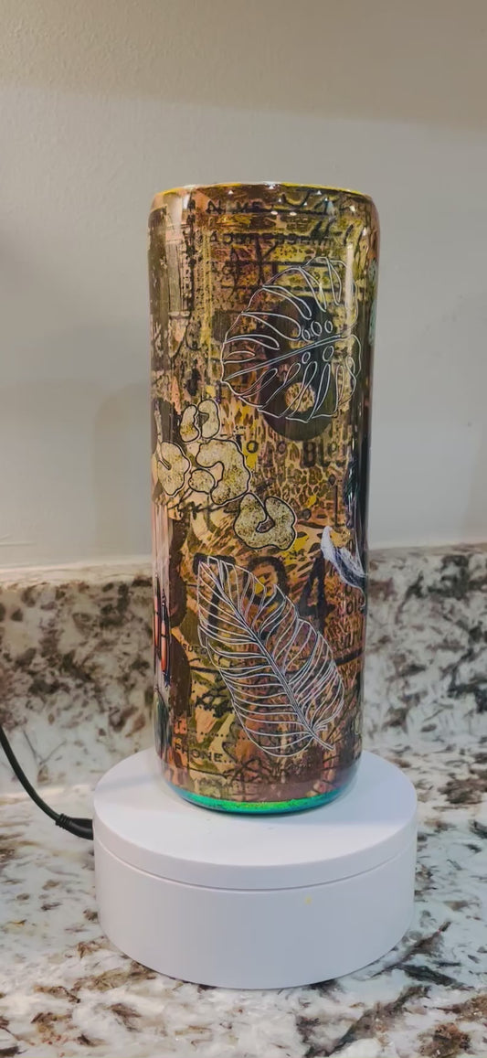 Wishing I was fishing 20 oz EpoxyTumbler – Insulated Stainless Steel Skinny Cup with Lid & Straw